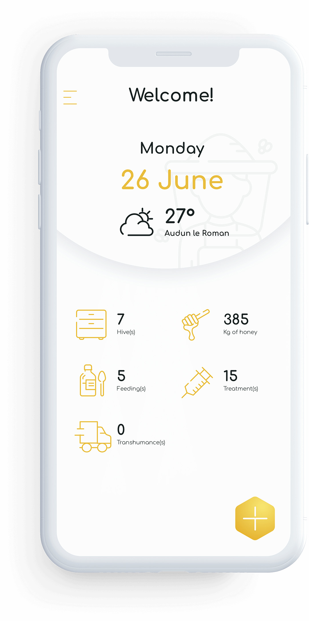 App dashboard screenshot